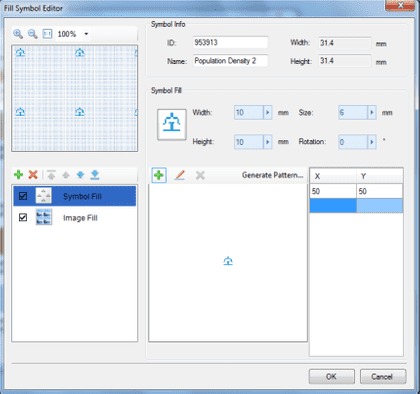 UI for the Fill Symbol Editor