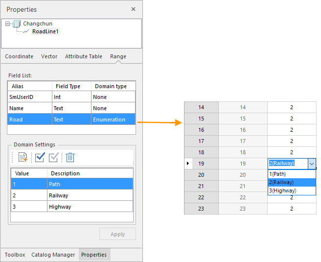 Properties of Vector Dataset