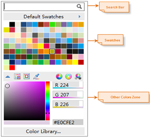 Color library selector