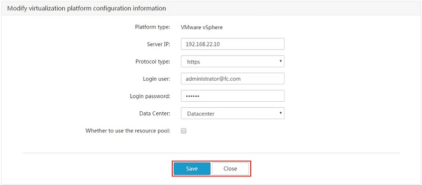 saveconfigurevirtual