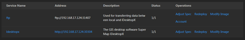 gisdesktopservicelist