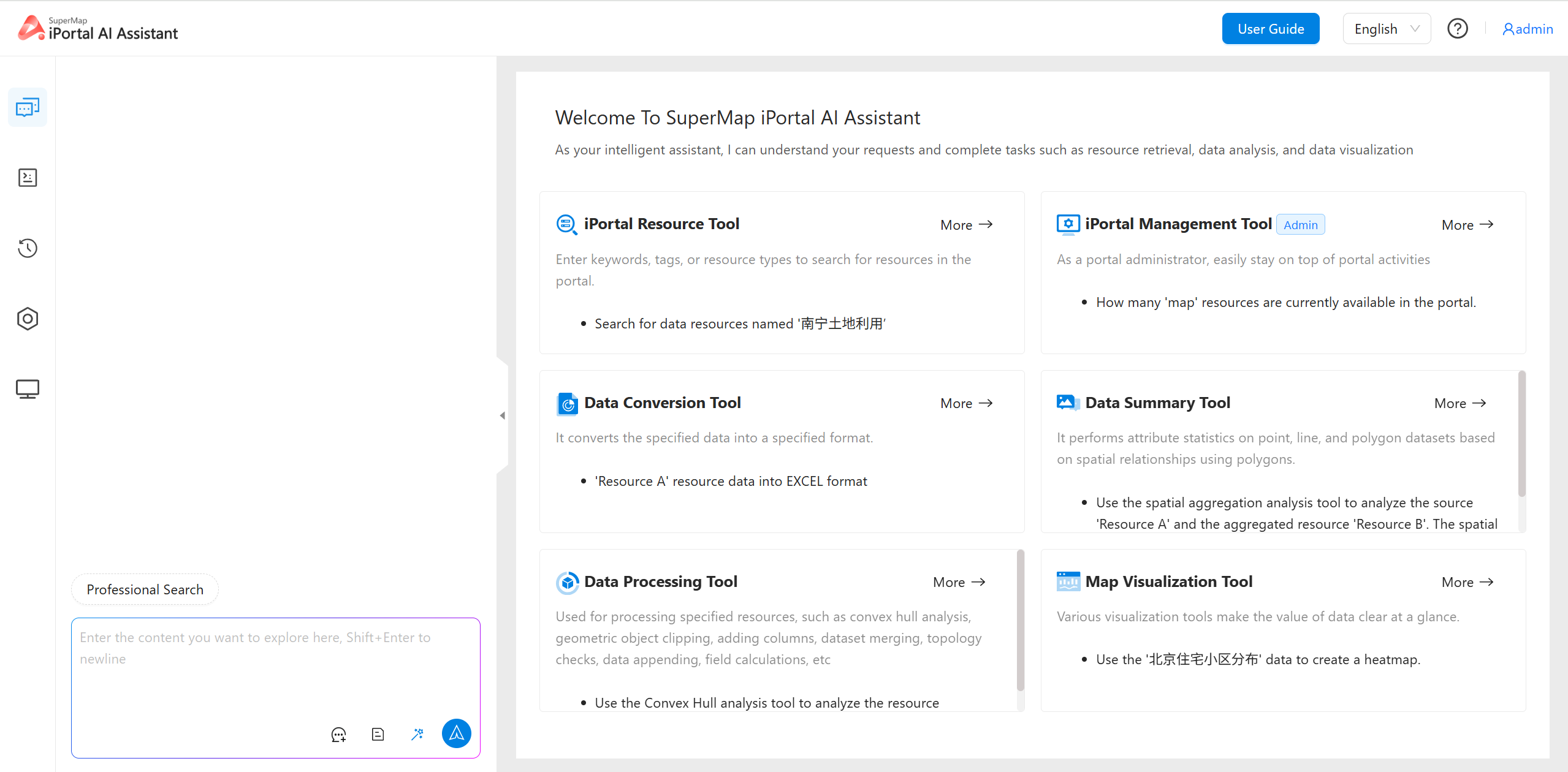 AI Assistant homepage